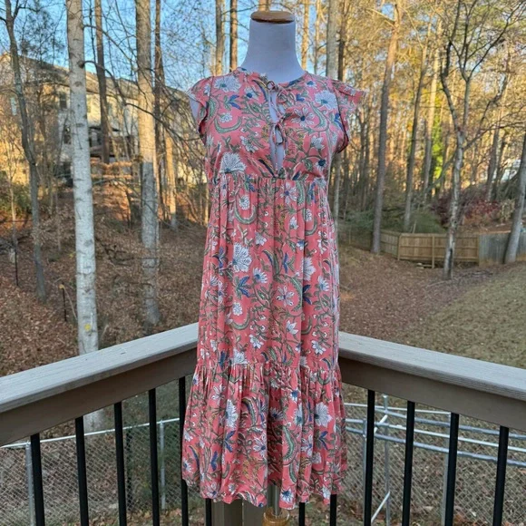 Emerson Fry India Collection Angel Dress 2 in Chelsea Floral size XS